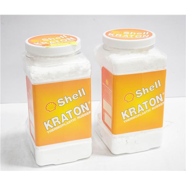 SHELL 2 PCS KRATON THERMOPLASTIC RUBBER POLYMERS