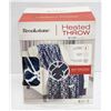 Image 1 : NEW BROOKSTONE HEATED THROW 50 X 60 W/ 4 HEAT