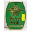 Image 1 : GERMAN "BARRE BRAU" BEER SIGN 1970'S