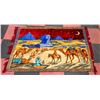 Image 1 : 4 X6 FEET MIDDLE EASTERN WALL TAPESTRY CAMEL