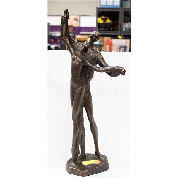 BRONZE COLOURED STATUE - DANCING COUPLE - 23  TALL