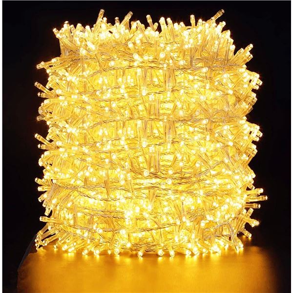 NEW IN BOX 50M STRING OF WARM WHITE LED FAIRY