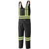 Image 1 : NEW PIONEER INSULATED OVERALLS, HIVIS, BLACK, XS