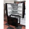 Image 2 : BLACK GE PROFILE FRENCH DOOR FRIDGE