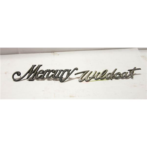 VINTAGE MERCURY & WILDCAT VEHICLE EMBLEMS