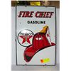 Image 1 : VINTAGE FIRE CHEIF GASOLINE SIGN