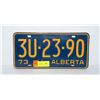 Image 1 : VINTAGE ALBERTA LICENSE PLATE 1973