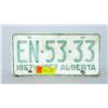 Image 1 : VINTAGE ALBERTA LICENSE PLATE 1967