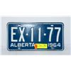 Image 1 : VINTAGE ALBERTA LICENSE PLATE 1964