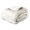 Image 1 : NEW REPACKED BATTILO HOME WHITE FAUX FUR THROW