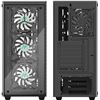 Image 3 : MUSETEX ATX MID TOWER CASE WITH  6 PCS ARGB FANS