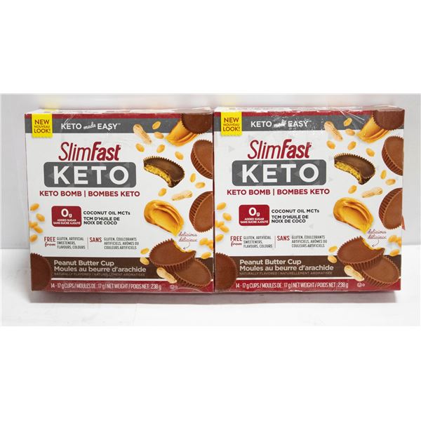 2PK SLIMFAST KETO BOMB PEANUT BUTTER CUP 14 17GRAM