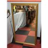 MIDCENTURY GOLD FRAME MIRROR 39"W X 22"H ESTATE