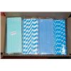 Image 1 : BOX OF MIXED PAPER STRAWS (1250 STRAWS)