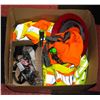 BOX OF NEW PPE AND HI-VIZ ITEMS INCL. NEW