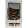 Image 1 : 6 PAIRS OF SMOKE BROWN DESIGNER SUNGLASSES