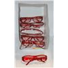 Image 1 : 6 PAIRS OF NEW ALL RED DESIGNER SUNGLASSES