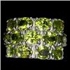 Image 1 : Natural Oval Green Peridot Ring