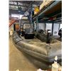 Image 8 : *BM* ZODIAC I BLACK 18' 2 SEAT CONSOLE INFLATABLE BOAT WITH INNER STORAGE COMPARTMENTS, FRONT TIE