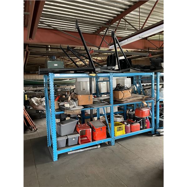 RACK OF ASSORTED BOAT PARTS & ACCESSORIES LOCATED ON UPPER MEZZANINE ( SHELVING NOT INCLUDED )