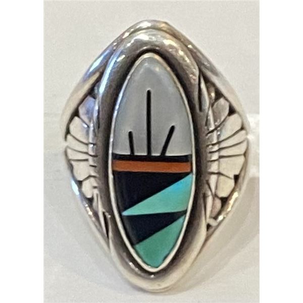 Inlay Multi Stone Ring