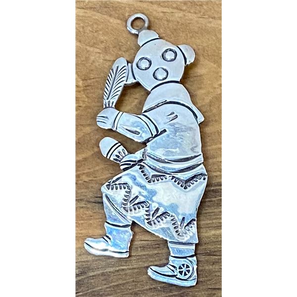 Floyd Becenti Mudhead Silver Pendant