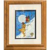Image 2 : Under a Winter Moon Original Gouache Painting by Cherokee Artist Ron Mitchell