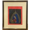 Image 2 : Original Oil Hand Painted onto a  Leaf of a Pipal Tree.
