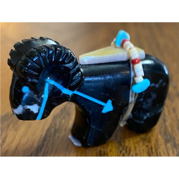 Very Nice Ram Fetish Carving accredited to Zuni Fetish Carver Rodney Laiwakete.