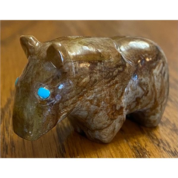 Zuni Fetish Carving hallmarked L.C. and AS as well as Zuni