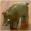 Image 2 : Unique Fetish Carving of a Pig with Turquoise Eyes