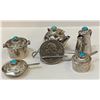 Image 2 : 5 Piece Sterling Miniature Kitchen set by Wesley Whitman Navajo