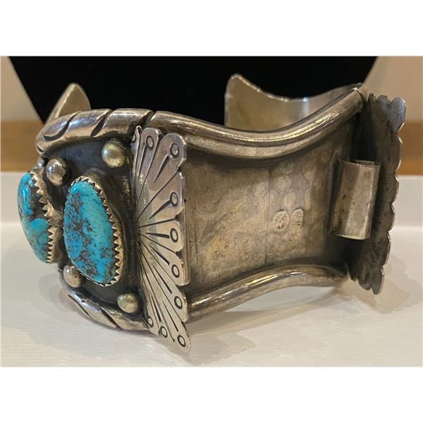 Vintage 6 Stone Watch Band Cuff