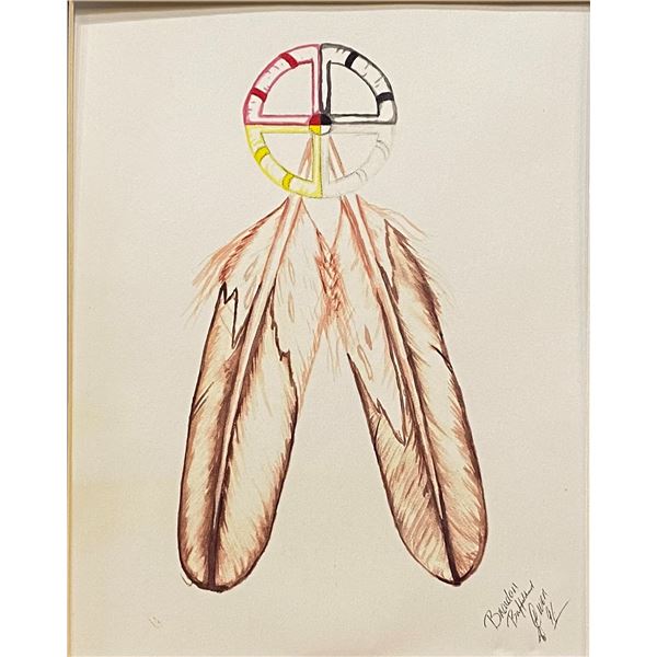 Original Drawing by  Ponca, Creek, and Seminole Artist Brandon Buffalohead