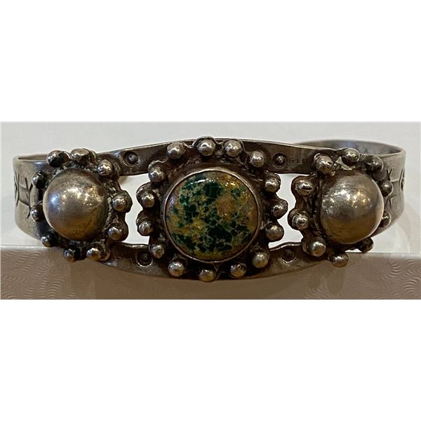 Historical Turquoise Harvey Style Cuff Bracelet