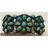 Image 1 : Historical Turquoise Cluster Cuff Bracelet