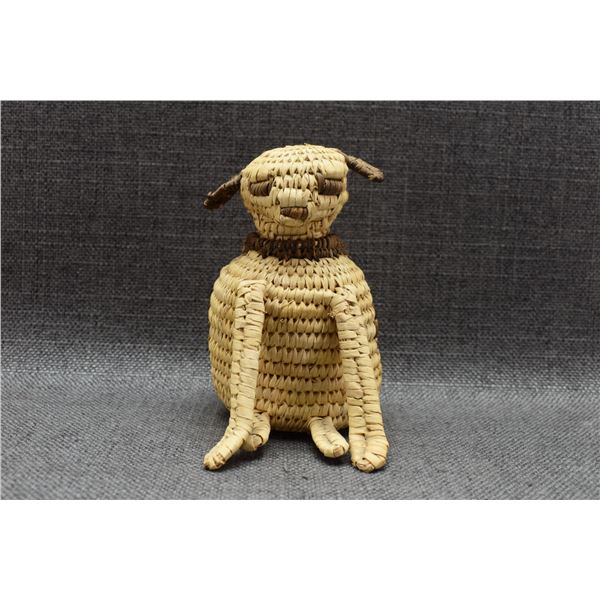 PAPAGO INDIAN BASKETRY DOG