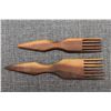 Image 1 : TWO NAVAJO INDIAN WEAVERS COMBS
