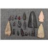Image 8 : COLLECTION OF ANASAZI INDIAN ARROWHEADS