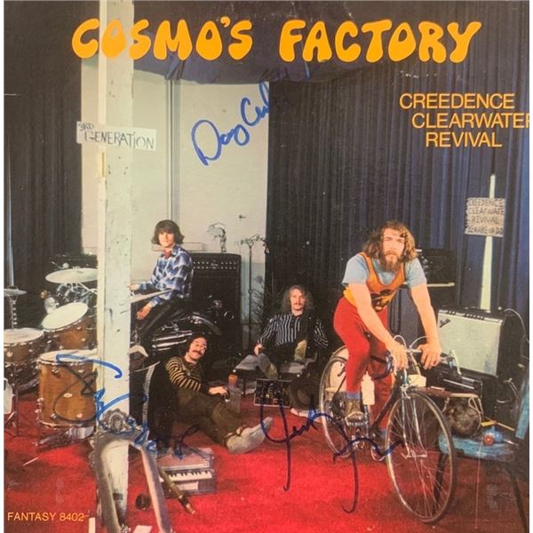 Signed Creedence Clearwater Cosmo’s Factory Album Cover