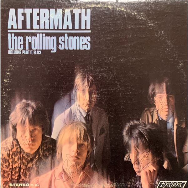 Signed Rolling Stones Aftermath Album Cover