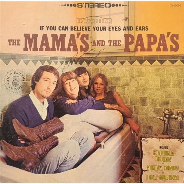 Signed Mama's & Papa's If You Can Believe Album Cover (their 1966 debut album)