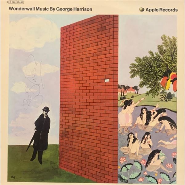 George Harrison Signed Wonderwall Music Album Cover