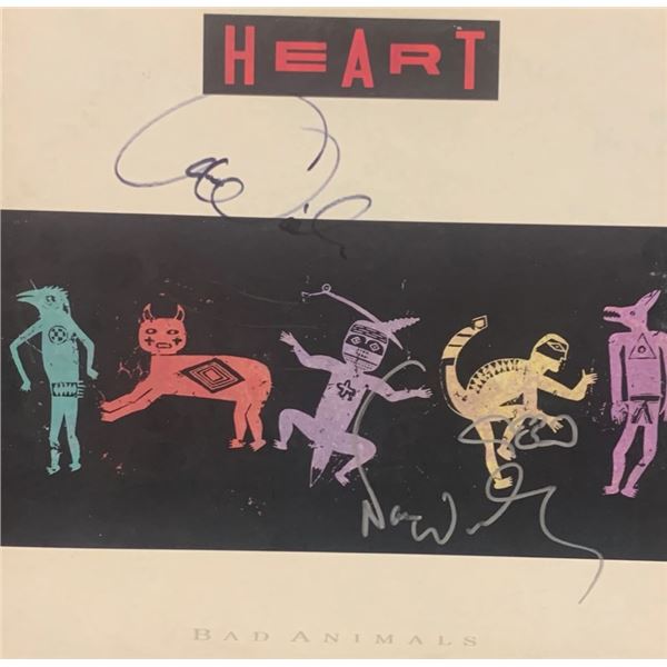 Signed Heart Bad Animals Album Cover