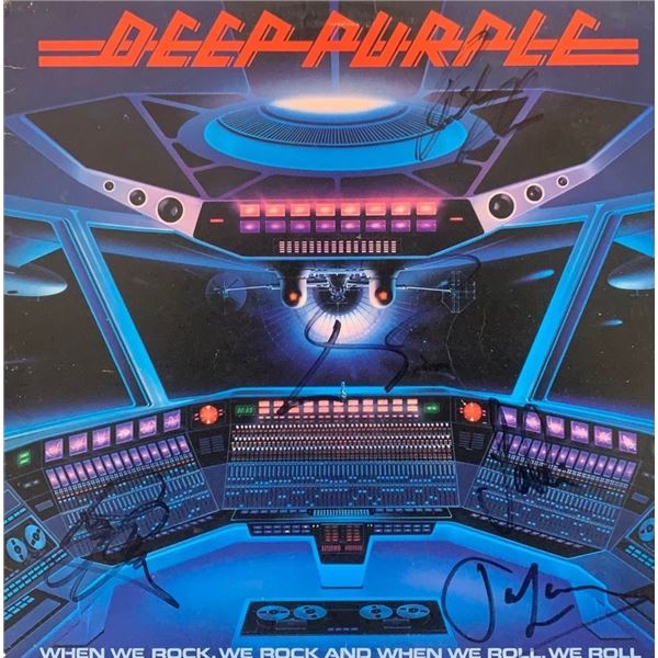 Signed Deep Purple When We Rock, We Rock and When We Roll, We Roll Album Cover