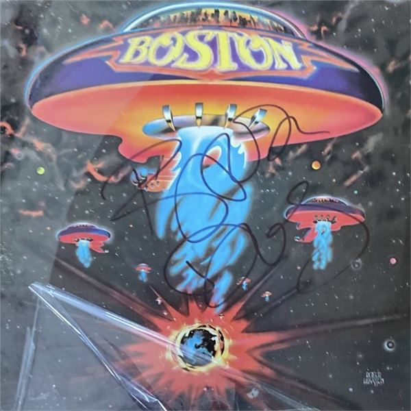 Brad Delp Signed Boston Album Cover