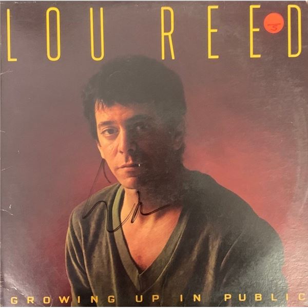 Lou Reed Signed Growing Up In Public Album Cover