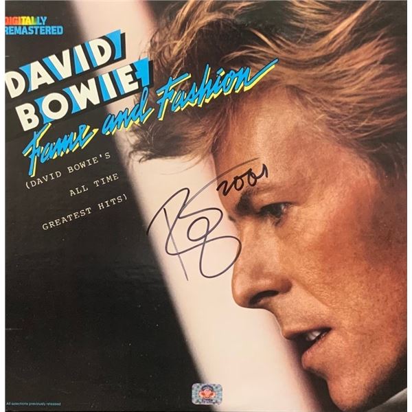 Signed David Bowie Fame & Fashion Album Cover