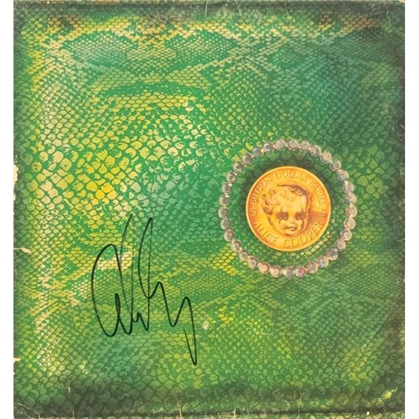 Alice Cooper Signed Billion Dollar Babies Album Cover