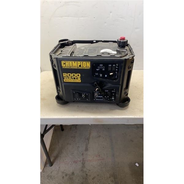 INVERTER CHAMPION GENERATOR - HAS COMPRESSION, NO FUEL DIAL